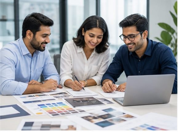 Marketing and branding team